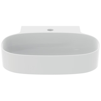 IDEAL STANDARD Linda X 50cm washbasin, 1 taphole no overflow, silk white #T4390V1 - White Silk resmi
