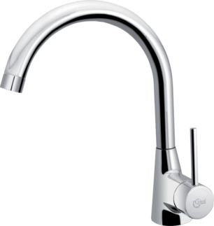 Зображення з  IDEAL STANDARD Nora kitchen mixer tap, high spout, projection 187mm #B9328AA - chrome