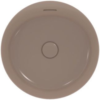 IDEAL STANDARD Ipalyss Schale 400x400mm, ohne Hahnloch, mit Überlaufloch (geschlitzt) #E1413V4 - Kaschmir