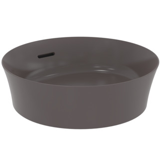 IDEAL STANDARD Ipalyss Schale 400x400mm, ohne Hahnloch, mit Überlaufloch (geschlitzt) #E1413V5 - Schiefergrau