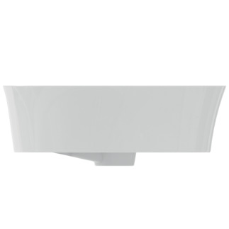 IDEAL STANDARD Ipalyss Schale 400x400mm, ohne Hahnloch, mit Überlaufloch (geschlitzt) #E1413MA - Weiß (Alpin) mit Ideal Plus