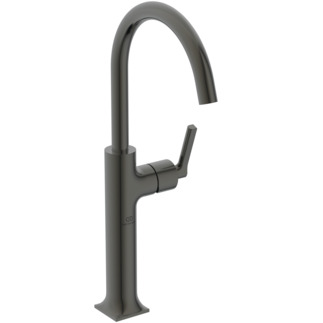 IDEAL STANDARD Joy Neo Waschtischarmatur ohne Ablaufgarnitur verlängerter Sockel, Ausladung 169mm #BD156A5 - Magnetic Grey