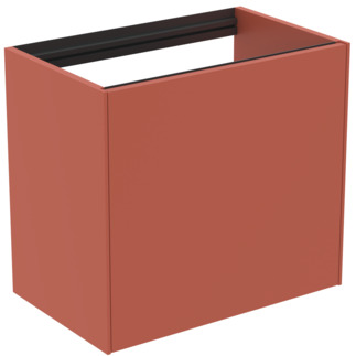 Зображення з  IDEAL STANDARD Conca 60cm wall hung short projection washbasin unit with 1 external drawer & 1 internal drawer, no worktop, matt sunset #T3991Y3 - Matt Sunset