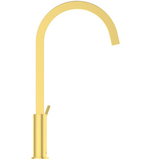 Picture of IDEAL STANDARD Gusto kitchen mixer tap angular spout, projection 204mm #BD411A2 - Brushed Gold