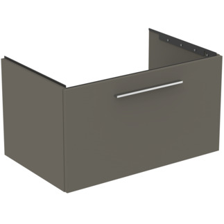 εικόνα του IDEAL STANDARD i.life B 80cm Wall Hung Vanity Unit with 1 drawer #T5271NG - Matt Quartz Grey