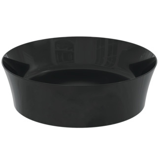 Зображення з  IDEAL STANDARD Ipalyss 40cm round vessel washbasin without overflow including waste, black gloss #E1398V2 - Black Glossy