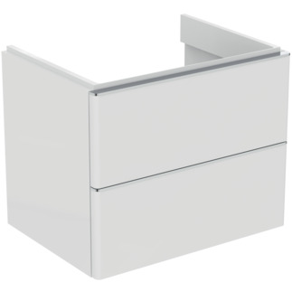 Picture of IDEAL STANDARD Adapto vanity unit 610x450mm, with 2 push-open with soft-close pull-outs #T4295WG - High-gloss white lacquered