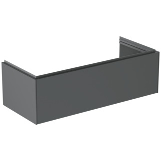 Picture of IDEAL STANDARD Conca 120cm wall hung vanity unit with 1 drawer, matt anthracite #T4580Y2 - Matt Anthracite