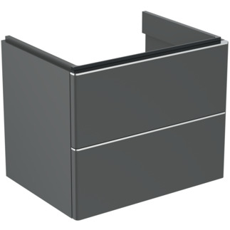 Зображення з  IDEAL STANDARD Adapto vanity unit 610x450mm, with 2 push-open with soft-close pull-outs #T4295Y2 - anthracite matt
