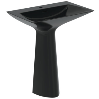 Picture of IDEAL STANDARD Tipo Z 74cm washbasin,1 taphole with overflow, black gloss #T4425V2 - Black Glossy