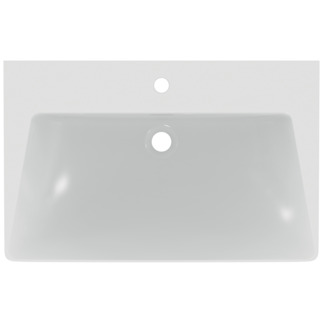 IDEAL STANDARD Tipo Z 74cm washbasin,1 taphole with overflow, silk white #T4425V1 - White Silk resmi