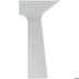 Bild von IDEAL STANDARD Tipo-Z Säulenwaschtisch 740x470mm, mit 1 Hahnloch, mit Überlaufloch (geschlitzt) #T4425V1 - Seidenweiß
