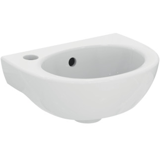 IDEAL STANDARD Eurovit hand-rinse basin 350x260mm, with 1 tap hole, with overflow hole (round) #W330001 - White (Alpine) resmi