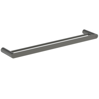εικόνα του IDEAL STANDARD Conca 60cm double towel rail, round, magnetic grey #T4501A5 - Magnetic Grey