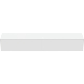 Picture of IDEAL STANDARD Conca 240cm wall hung washbasin unit with 2 drawers, no cutout, matt white #T4335Y1 - Matt White