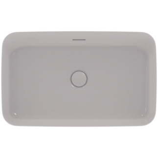 Picture of IDEAL STANDARD Ipalyss 65cm rectangular vessel washbasin with overflow, concrete #E1887V9 - Concrete