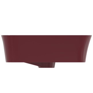 IDEAL STANDARD Ipalyss 65cm rectangular vessel washbasin with overflow, pomegranate #E1887V6 - Pomegranate resmi