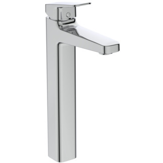 Picture of IDEAL STANDARD Ceraplan basin mixer without pop-up waste H250, extended plinth, projection 138mm #BD236AA - chrome