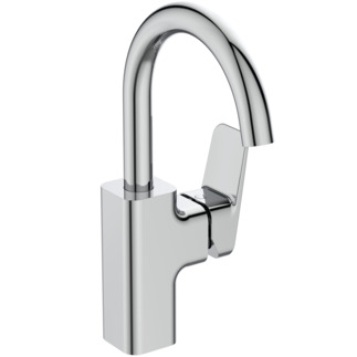 IDEAL STANDARD Ceraplan basin mixer without pop-up waste H200, high spout, projection 145mm #BD234AA - chrome resmi