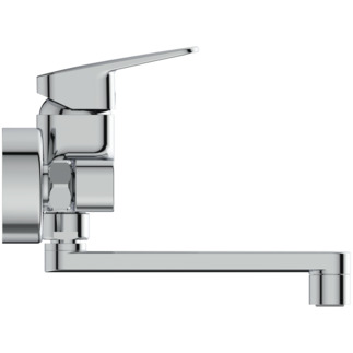 Picture of IDEAL STANDARD Ceraplan wall-mounted kitchen tap, surface-mounted, projection 198mm #BD341AA - chrome