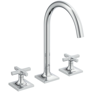 Зображення з  IDEAL STANDARD Joy Neo 3-hole basin mixer without pop-up waste, projection 168mm #BD145AA - chrome