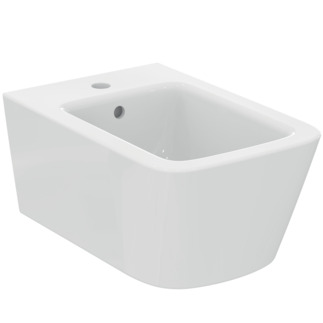 Picture of IDEAL STANDARD Blend Cube wall mounted bidet, 1 taphole #T368701 - White