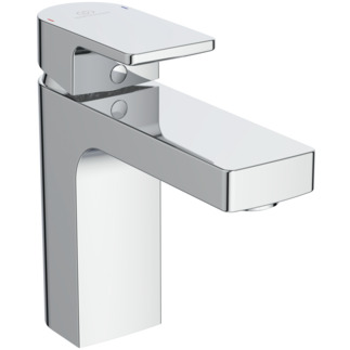 Picture of IDEAL STANDARD Edge basin mixer without pop-up waste, 125 mm projection #A7105AA - chrome