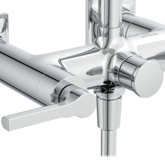IDEAL STANDARD Joy Neo dual control exposed shower system with lever handles, chrome #BD159AA - Chrome resmi