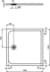 Bild von IDEAL STANDARD Ultra Flat S Quadrat-Brausewanne 1000x1000mm, bodeneben #K8216FR - Carraraweiß