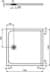 Bild von IDEAL STANDARD Ultra Flat S Quadrat-Brausewanne 1000x1000mm, bodeneben #K8216FR - Carraraweiß