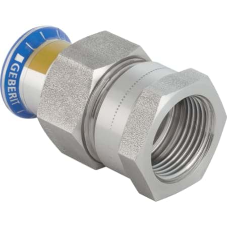 Picture of GEBERIT Mapress Stainless Steel adaptor union with female thread, union nut made of CrNi steel (gas) #34405