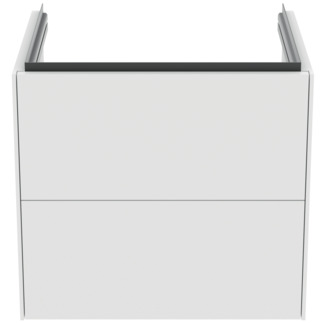 Picture of IDEAL STANDARD Conca 60cm wall hung vanity unit with 2 drawers, matt white #T4573Y1 - Matt White