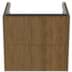 IDEAL STANDARD Conca 60cm wall hung vanity unit with 2 drawers, dark walnut #T4573Y5 - Dark Walnut resmi