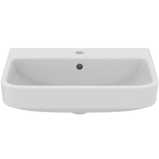 IDEAL STANDARD i.life B Waschtisch 550x440mm, mit 1 Hahnloch, mit Überlaufloch (rund) _ Weiß (Alpin) mit Ideal Plus #T4608MA - Weiß (Alpin) mit Ideal Plus