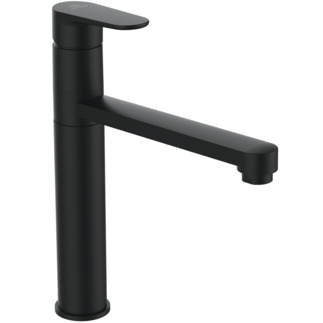 IDEAL STANDARD Cerafine O kitchen mixer tap with high spout, projection 205mm #BC501XG - Silk Black resmi