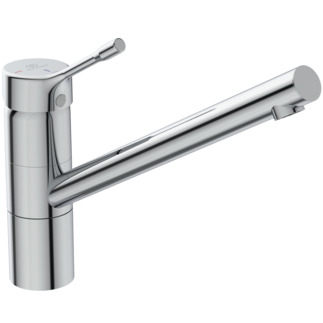 Зображення з  IDEAL STANDARD Ceralook BlueStart kitchen mixer tap with high spout, 230 mm projection #BC295AA - chrome