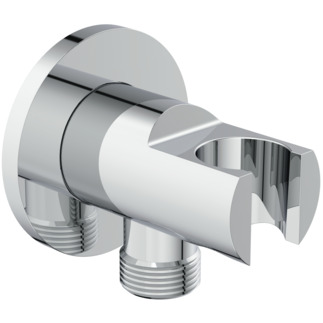 IDEAL STANDARD Idealrain round shower handset elbow bracket, chrome #BC807AA - Chrome resmi