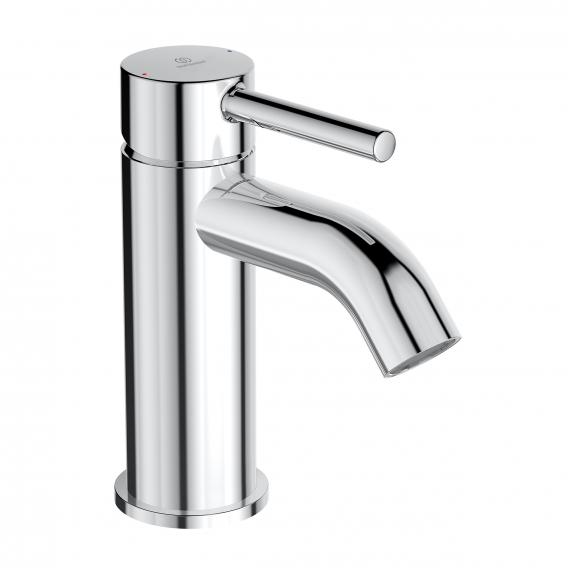 IDEAL STANDARD Ceraline basin mixer without pop-up waste, projection 100mm #BC268AA - chrome resmi