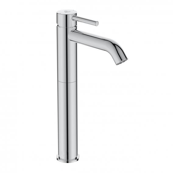 Picture of IDEAL STANDARD Ceraline basin mixer without pop-up waste extended base, projection 150mm #BC269AA - chrome