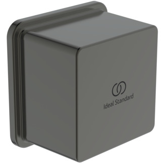 IDEAL STANDARD Idealrain square wall elbow, magnetic grey #BC772A5 - Magnetic Grey resmi