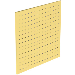 Picture of IDEAL STANDARD Idealrain square 400mm fixed rainshower head, brushed gold #A5806A2 - Brushed Gold