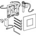 Bild von GEBERIT Urinalsteuerung mit elektronischer Spülauslösung, Batteriebetrieb, Typ 30 Abdeckplatte #116.037.KH.1 - hochglanz-verchromt