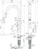 Bild von IDEAL STANDARD Gusto Küchenarmatur runder Auslauf mit 2-Funktionsbrause, Ausladung 241mm #BD416GN - Edelstahl