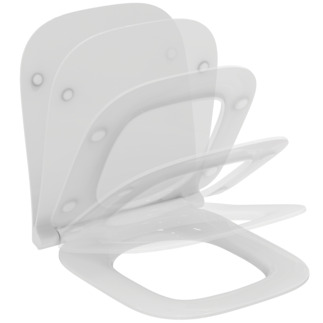 Picture of IDEAL STANDARD i.life S WC seat with soft-closing, sandwich _ White (Alpine) #T532901 - White (Alpine)