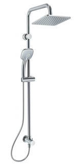 Picture of IDEAL STANDARD Idealrain Cube Dual M1 rainshower, fixed riser, diverter and handspray for built-in mixers #A5834AA - Chrome