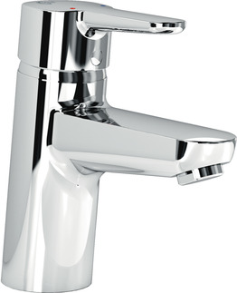 Picture of IDEAL STANDARD Connect Blue basin mixer without pop-up waste, projection 112mm #B9917AA - chrome
