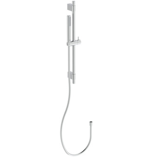 IDEAL STANDARD Idealrain stick shower kit with single function handspray, 600mm rail and 1.75m IdealFlex hose #A7616AA - Chrome resmi