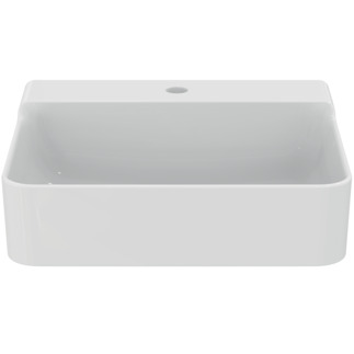 Picture of IDEAL STANDARD Conca washbasin 500x450mm, with 1 tap hole, without overflow _ White (Alpine) with Ideal Plus #T3785MA - White (Alpine) with Ideal Plus