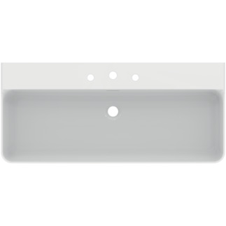 Зображення з  IDEAL STANDARD Conca washbasin 1000x450mm, with 3 tap holes, with overflow hole (slotted) #T3798MA - White (Alpine) with Ideal Plus