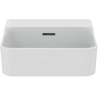 Зображення з  IDEAL STANDARD Conca wash-hand basin 400x350mm, polished, without tap hole, with overflow hole (slotted) #T3877MA - White (Alpine) with Ideal Plus